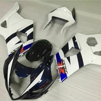 MS Injection White Black Set Fairing Fit for  2003-2004 GSXR 1000 n048