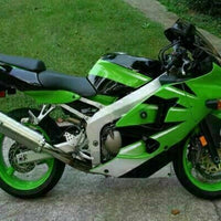 MSA Fit for  2000-2002 ZX6R Plastic Green Black Injection Fairing ABS t016