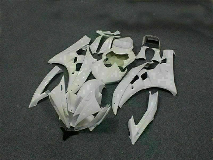 MS Injection Plastic White ABS Kit Fairing Fit for Yamaha 2006-2007 YZF R6 g024