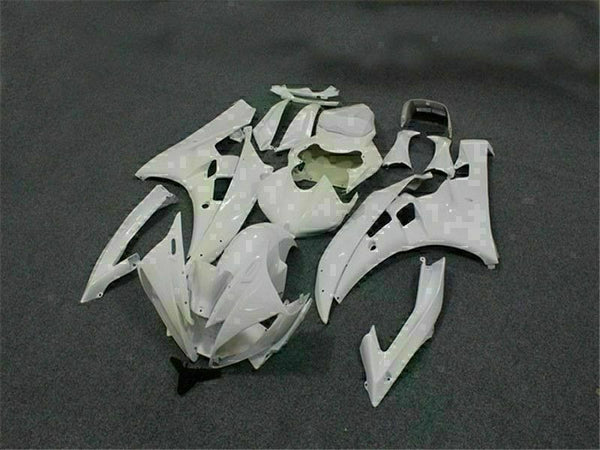 MS Injection Plastic White ABS Kit Fairing Fit for Yamaha 2006-2007 YZF R6 g024