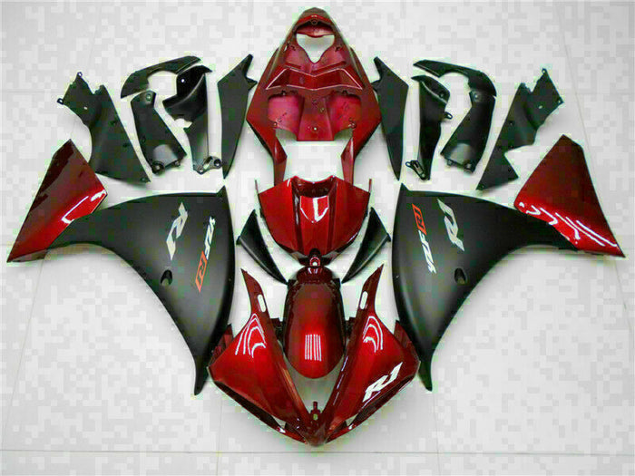 MSB Injection Kit Red Plastic Fairing Kit Fit for Yamaha YZF R1 2009-2011 j001