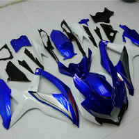 MSB Injection Mold Blue White Fairing Fit for  2008-2010 GSXR 600 750 n066