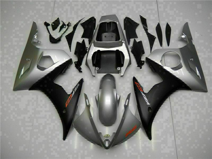 MS Injection Silver Fairing Kit Fit for Yamaha YZF 2003-2005 R6 & 06-09 R6S h004