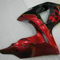 MS Injection Red Flame Black Fairing Kit Fit for  2009-2016 GSXR 1000 p005