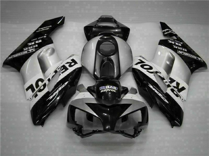 MS Injection Fairing Black Silvery Fit for ABS Honda CBR1000RR 2004-2005 u076