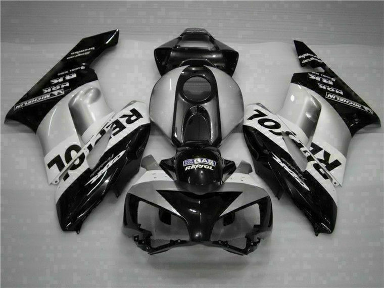 NT Fairing Fit for Honda 2004-2005 CBR1000RR U076- Black Silvery | ABS Injection