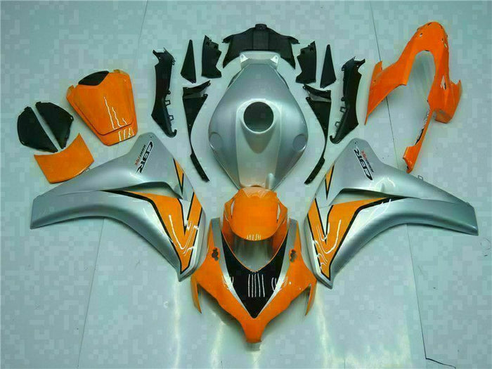 MS Injection Orange Silver Fairing Kit Fit for Honda 2008-2011 CBR1000RR u077