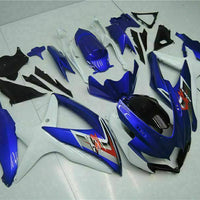 MSB Injection Blue White Fairing Kit Fit for  2008-2010 GSXR 600 750 n062