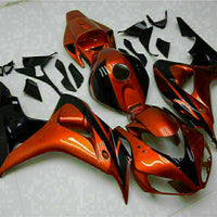 MSA Injection Orange Plastic Fairing Kit Fit for Honda 2006-2007 CBR1000RR u002