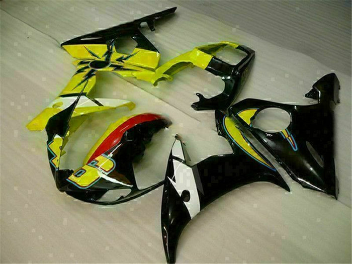 MS Injection Mold Yellow Fairing Fit for Yamaha YZF 2003-2005 R6 & 06-09 R6S g022