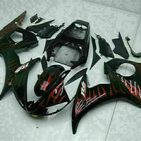 MS Injection Red Flame Fairing Fit for Yamaha YZF 2003-2005 R6 & 06-09 R6S g014