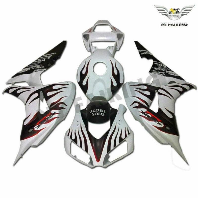 NT Fairing Fit for Honda 2006-2007 CBR1000RR U057- Red Flame | ABS Injection