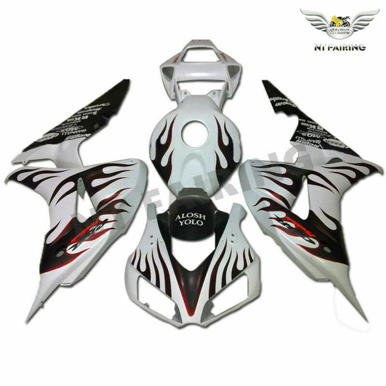 NT Fairing Fit for Honda 2006-2007 CBR1000RR U057- Red Flame | ABS Injection
