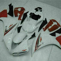 MSB Injection White Red Plastic Fairing Kit Fit for Yamaha YZF R1 2009-2011 j003