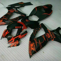 MSB Injection Mold Black Fairing Fit for  2006 2007 GSXR 600 750 n026