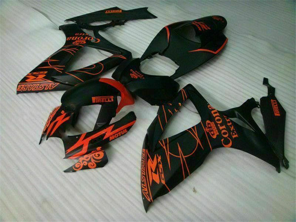 MSB Injection Mold Black Fairing Fit for  2006 2007 GSXR 600 750 n026