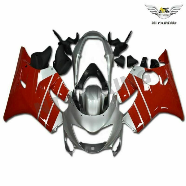 MSB Injection Red Silver Fairing Kit Fit for Honda 1999-2000 CBR600 F4 WTH ABS u035