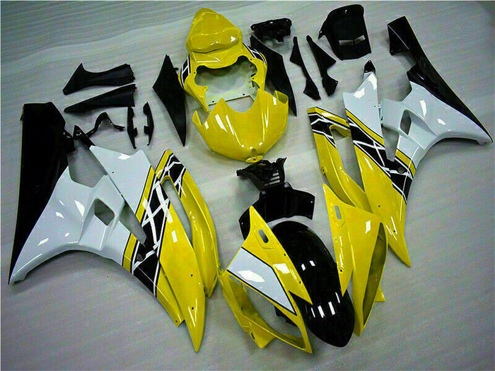 MSB Injection Mold Yellow Plastic Fairing Fit for Yamaha 2006-2007  YZF R6 i039