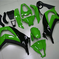 MSA Fit for  2011-2015 ZX10R Plastic Green Black New Injection Fairing k003