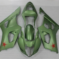 MS Injection Plastic Green Kit Fairing Fit for  2003-2004 GSXR 1000 n053