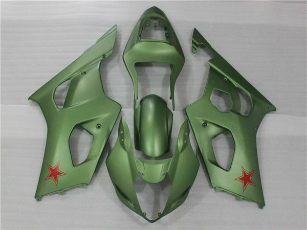 MS Injection Plastic Green Kit Fairing Fit for  2003-2004 GSXR 1000 n053