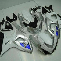 MS Injection Silver White Fairing Kit Fit for  2009-2016 GSXR 1000 o037