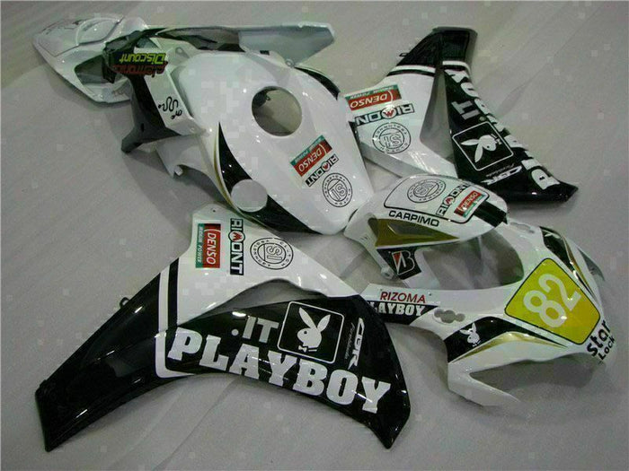 MS Injection Bodywork White Black Fairing Fit for Honda 2008-2011 CBR1000RR u070