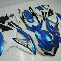 MSB Injection Blue White Fairing Fit for  2008-2010 GSXR 600 750 o063