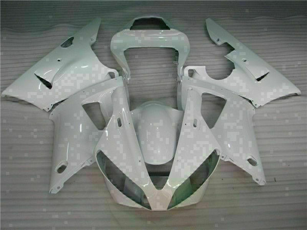 MSB Injection Molding White Plastic Fairing Fit for Yamaha 2000-2001 YZF R1 g016