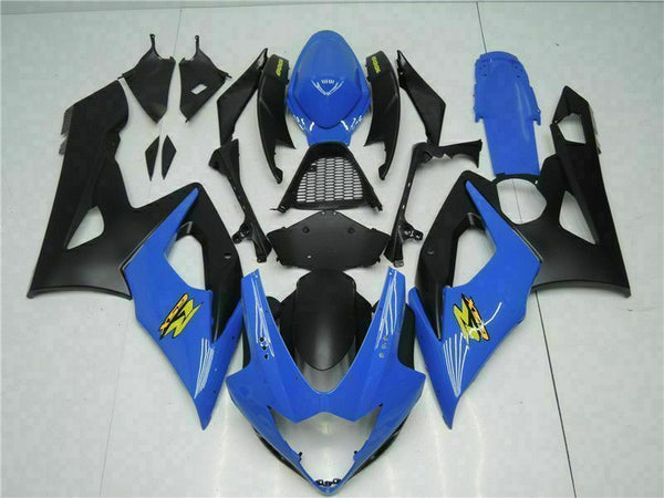 MS Injection Bodywork Blue Black Fairing Fit for  2005-2006 GSXR 1000 p052