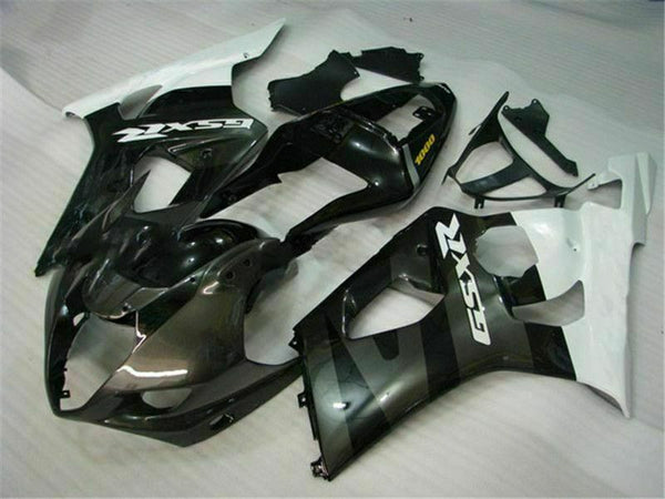 MS Injection Mold White Black Fairing Fit for  2003-2004 GSXR 1000 o005