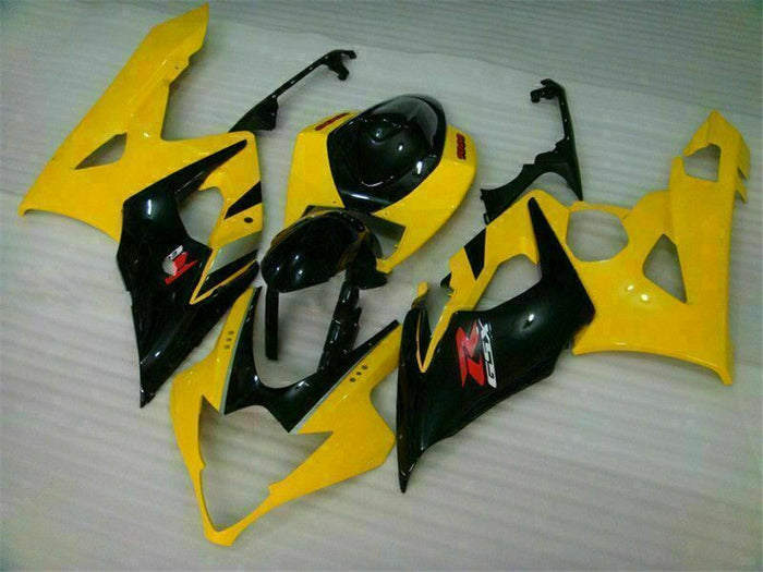 US STOCK NT Injection Kit Yellow Black Fairing Fit for 2005-2006 GSXR 1000 N007 Available in TX
