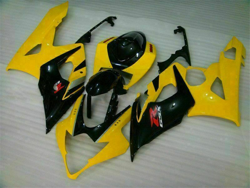 NT Fairing Fit for Suzuki 2005-2006 GSXR 1000 N007- Yellow Black | ABS Injection, US Stock