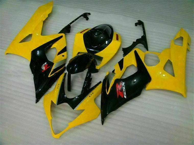 NT Fairing Fit for Suzuki 2005-2006 GSXR 1000 N007- Yellow Black | ABS Injection, US Stock