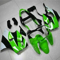 MSA Fit for  2000-2002 ZX6R Plastic Green Black Injection Fairing ABS t016