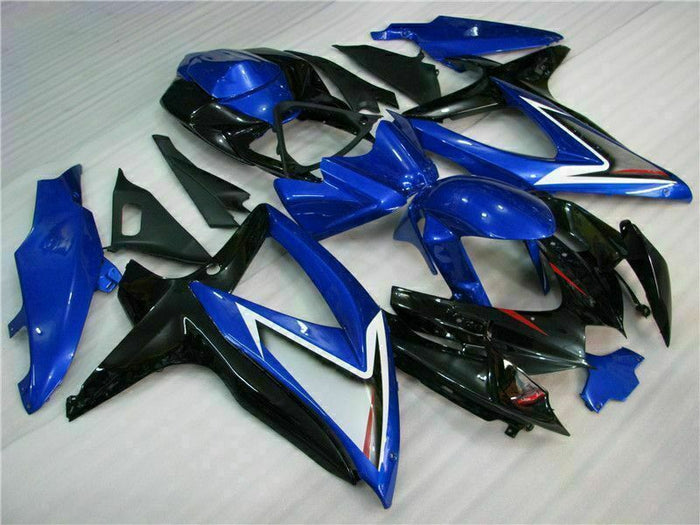 MSB Injection Mold Blue Black Fairing Fit for  2008-2010 GSXR 600 750 n046