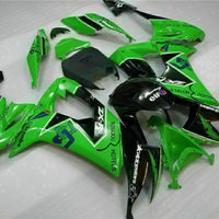 MSA Fit for  2008-2010 ZX10R ZX-10R ABS Green Black Injection Fairing t014-T
