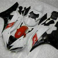 MS Injection White Black ABS Kit Fairing Fit for Yamaha 2006-2007 YZF R6 g041