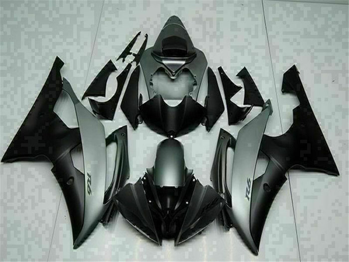 MS Injection Bodywork Grey Black Fairing Fit for Yamaha 2008-2016 YZF R6 g015e