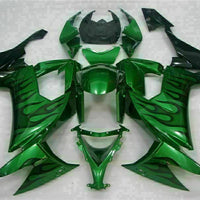 MSA Fit for  2008-2010 ZX10R ZX-10R ABS Green Black Injection Fairing s001-T
