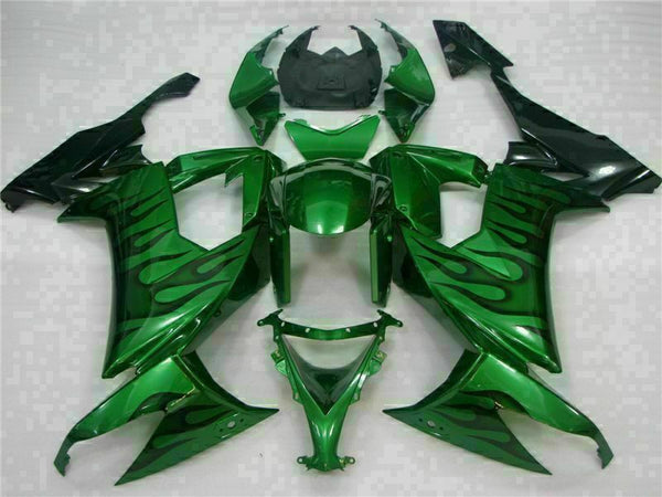 MSA Fit for  2008-2010 ZX10R ZX-10R ABS Green Black Injection Fairing s001-T