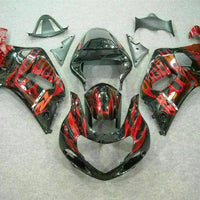 MSB Injection  Red Black Fairing Fit for  2001-2003 GSXR 600 750 n034