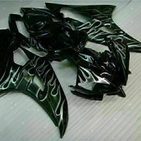 MS Injection Silver Flame Black Fairing Fit for Yamaha 2006-2007 YZF R6 g035