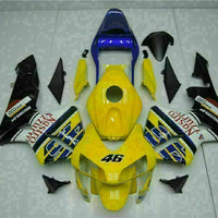 MSA Injection Mold Yellow Plastic Fairing Fit for Honda 2003-2004 CBR600RR u078