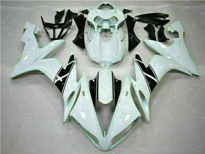 MSB Injection Kit White Plastic Fairing Fit for Yamaha 2004-2006 YZF R1 ABS i027