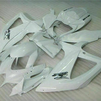 MSB Injection Mold  White Fairing Kit Fit for  2008-2010 GSXR 600 750 n018
