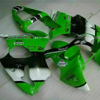 MS Fit for  2000-2002 ZX6R Plastic Green Black Injection Fairing ABS t024