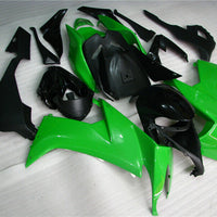 MSA Fit for  2008-2010 ZX10R ZX-10R ABS Green Black Injection Fairing a004