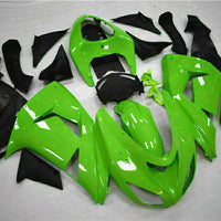 MSA Fit for  Ninja 2006 2007 ZX10R Plastic Green Injection Fairing Kit s007