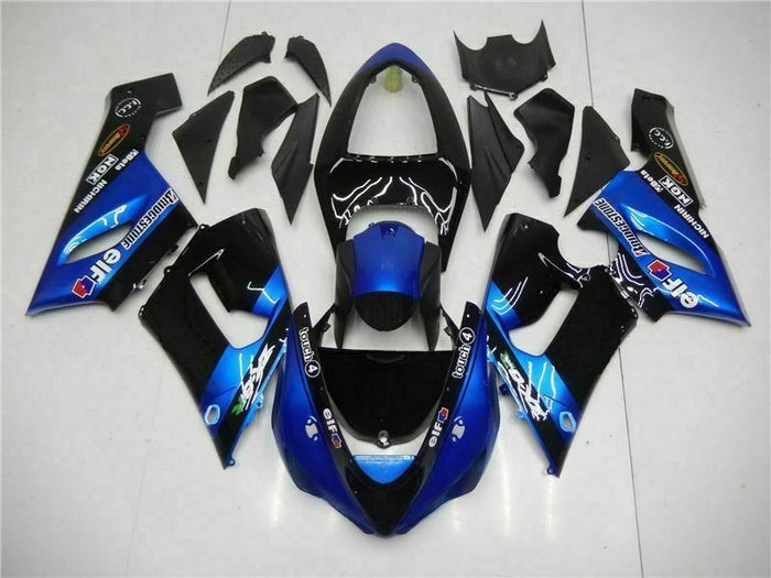 Fit for  Ninja 2005-2006 ZX6R 636 Blue New Injection Fairing Kit l005-T